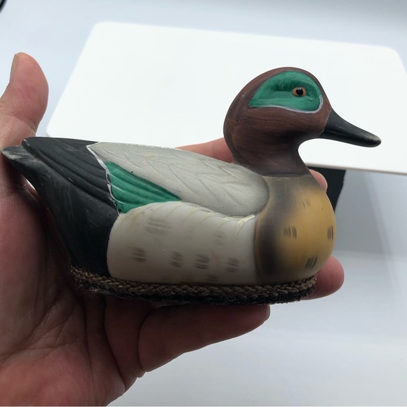 JASCO Duck Mallard Vintage Lint Brush Remover Mini Travel Bird Ceramic - Picture 8 of 8